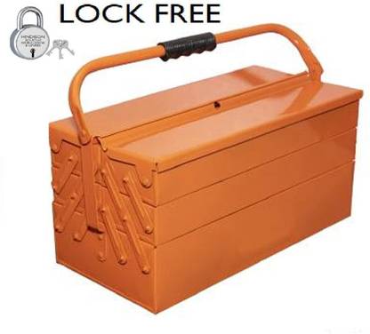 HORSE Metal Tool Kit Box For Garage,Household & Commercial Useage Lock Free HORSE TOOL BOX Tool Box with Tray