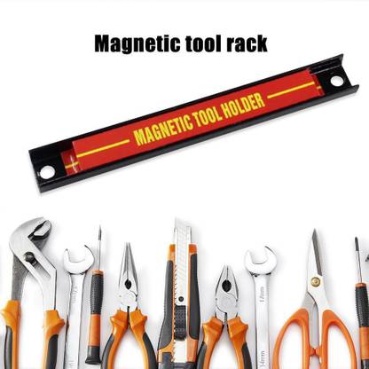 AASONS 8",12",24 " Magnetic Tool Bar for holding Strips Tools in the Garage & Workshop Heavy Duty Magnet Tool Bar Strip Rack Wall Mount set of 3 -8,12,24" Tool Tray