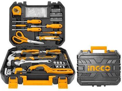 INGCO 120 Pcs hand tools set Tool Box with Tray