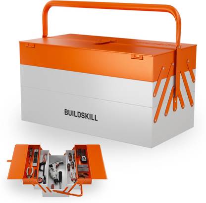 BUILDSKILL BITB175 / BITB5 Cantilever Home Professional Iron Powder Coated With 5 Shelf High Quality Tool Box