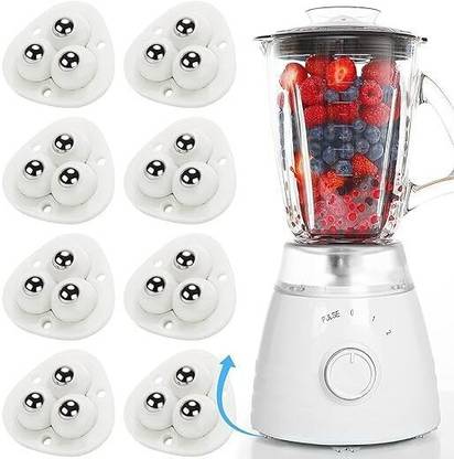 AADIVY Wheels for Kitchen Appliances,(8 Pack) Plastic, Stainless Steel Full Extension Ball Bearing Rolling Cabinet