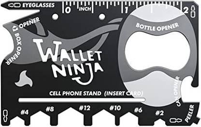 Nexshop ™ Wallet Ninja 18-in-1 Survival Tool Multifunction Useful Credit Card Style Camping & Hiking Multi Tool Kit