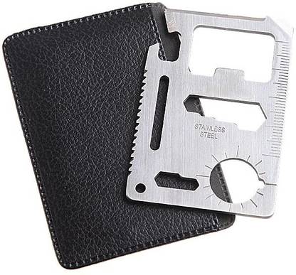 Luxantra 11 in 1 Multipurpose Pocket Survival Knife Camping & Hiking Safety Toolkit