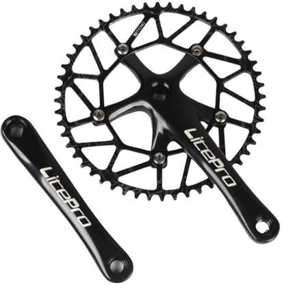 Lyla Bike 50-58T 9-11 Speed Crankset 170mm Crankarms 130BCD Chainring Black 52T Cycling Tool Kit