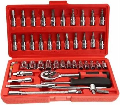 TECHEL tool kit 46 in 1 Pcs and Socket Set Multi Purpose hnb4 Cycling Type refers to specialized set of tools and euipment that are designed for a particular purpose or task