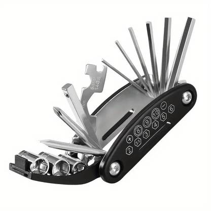 AJRO DEAL Special 15 in 1 Multi-function Bicycle Tools Sets Bike Bicycle Repair Tool Kit Cycling Tool Kit