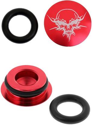 Lyla 2 Pieces Aluminium Alloy Bike Crank Caps Crankset Covers Fixing Bolts Red Cycling Tool Kit