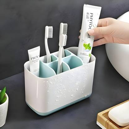 HOUZZGEM Toothbrush Holder for Bathroom | Brush Stand | Multipurpose stand| brush holder| Toothbrush Case