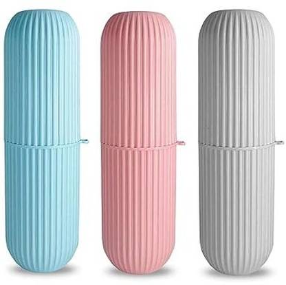 SWAMI Capsule Shape Toothbrush Holder/Multipurpose Storage Holder Toothbrush Case