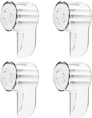 Zibuyu Toothbrush Head Covers 4pcs Clear Fits OralB Universal Toothbrush Case