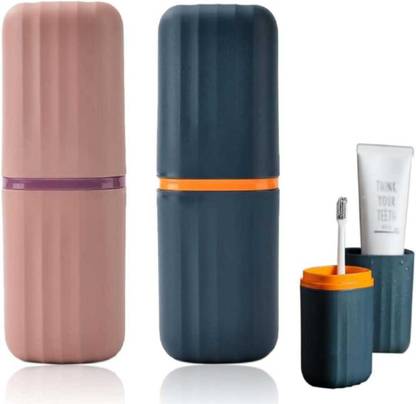 Radhe Toothbrush Holder for Travel, Portable Toothbrush Case pake 2 Toothbrush Case