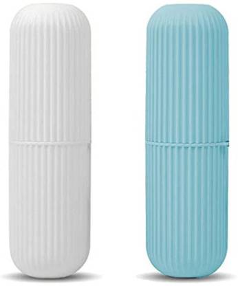 RURI Plastic Portable Toothbrush Storage Case For Travel Bathroom Hiking Camping Toothbrush Case