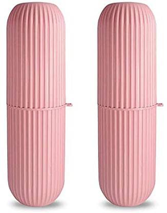 SWAURSAHA Toothbrush Holder / Toothbrush box/Portable Travel Toothbrush Storage case(Pink) Toothbrush Case
