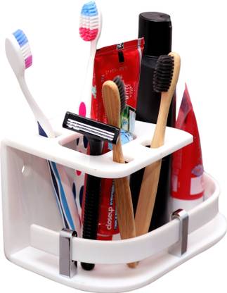 PLNJAR Self Adhesive Toothbrush Holder Case Use Razor, Toothpaste, Shampoo, Trimmer Etc Toothbrush Case