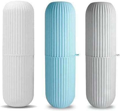 V Bright Capsule Shape Toothbrush Case Holder for Travel (Multi-Holder) Toothbrush Case