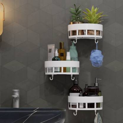 XBEY Multipurpose Toothbrush Toothpaste Storage Organizer Holder Stand with Hook Plastic Toothbrush Holder