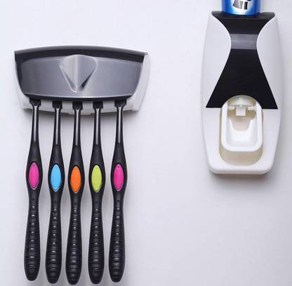 VirajSanchi Color Toothpaste Dispenser/Holder/New TOOTHPAST DISPENCER Plastic Toothbrush Holder