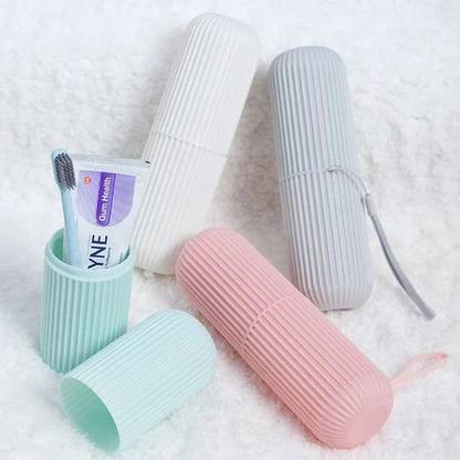 bhawani Portable Travel Storage Capsule Durable, Lightweight without Wrist Strap Plastic Toothbrush Holder