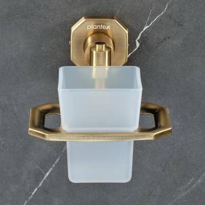 Plantex Tooth Brush Holder/Tumbler Holder for Wash Basin/Bathroom Accessories - Nipron Stainless Steel Toothbrush Holder