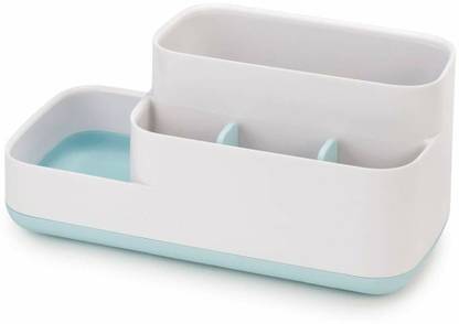 Mdrmall 5 Compartment Bathroom Desk Organizer Sink Caddy Plastic Wall Shelf