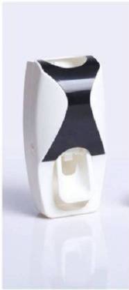 ESCODEVELOPER Plastic Automatic Hands-Free Wall Mounted Toothpaste Dispenser Squeezer Plastic Toothbrush Holder