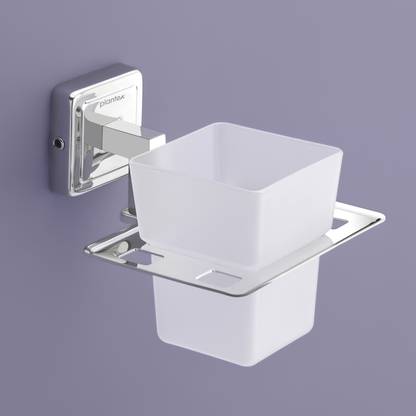 Plantex Stainless Steel 304 Grade Tooth Brush Holder/Bathroom Accessories(Chrome)(Decan) Stainless Steel Toothbrush Holder