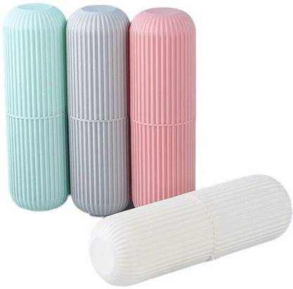 MECHBORN Plastic Toothbrush case (Pack of 2) Plastic Toothbrush Holder