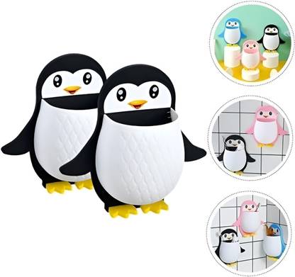 HavenHive Unique Design Self Adhesive Multipurpose Storage Holder / Rack x1.679 Plastic Toothbrush Holder