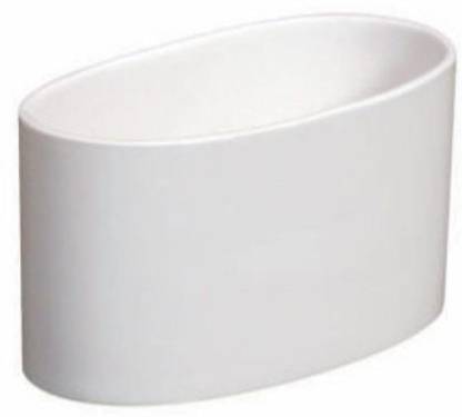 Hospitality Bone China Napkin Holder Oval White Ceramic Toothbrush Holder