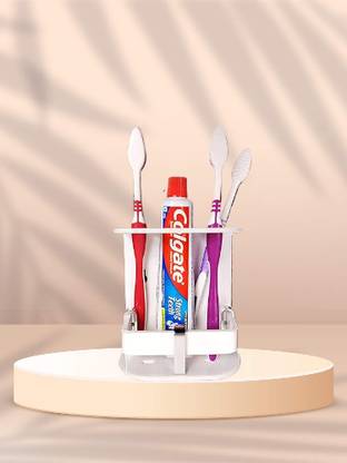 Uzox Unbreakable Acrylic And Stainless Steel Toothbrush Holder Acrylic Toothbrush Holder