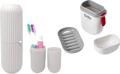 AQUABUCKET Travel Soap Case 1 Toothbrush Case With 1 Soap Box, Durable Waterproof Soap Box