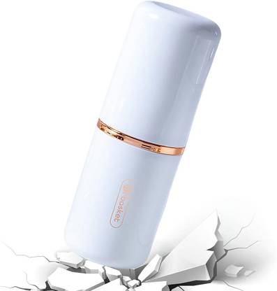 BLINK BASKET 2 in 1 Travel Toothbrush Cup Dual Rinse Cup with Toothbrush Holder White Toothbrush Case