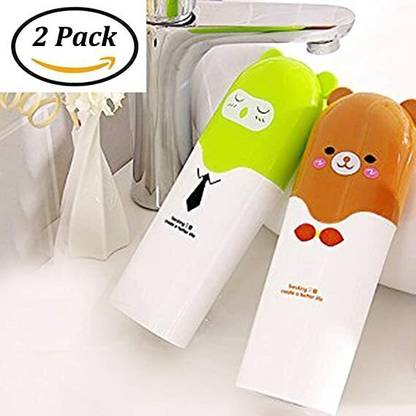 BAOER Holder Portable Travel Toothbrush Cover Cup Bathroom Organizer Case 20cm X 6cm Plastic Toothbrush Holder