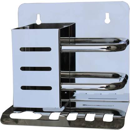 Sarvatr Steel SS Tooth Brush Holder/Multipurpose Stand/Tumbler for Bathroom Accessories Stainless Steel Toothbrush Holder