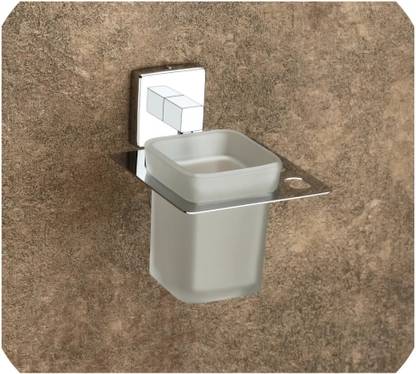 TERRITORY TOOTHBRUSH & TOOTHPASTE HOLDER SS 304 CHROME SQUARE BATHROOM ACCESSORIES Stainless Steel Toothbrush Holder