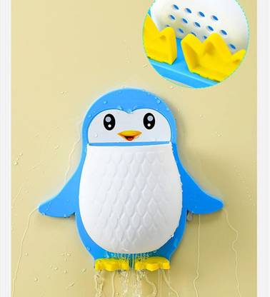 Pilot & device Penguin Design Toothpaste Holder Unique Design Wall Mounted Plastic Toothbrush Holder