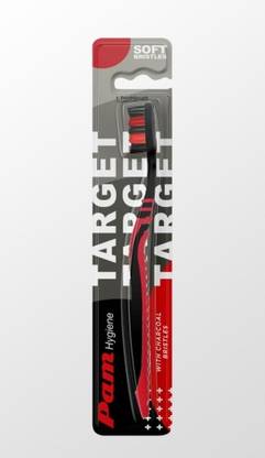 French Factor PAM CHARCOAL TOOTHBRUSH Soft Toothbrush