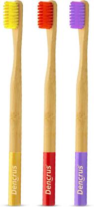 Dencrus ORBY PLUS Bamboo Toothbrush | Biodegradable & Compostable Handle | Eco-friendly Ultra Soft Toothbrush