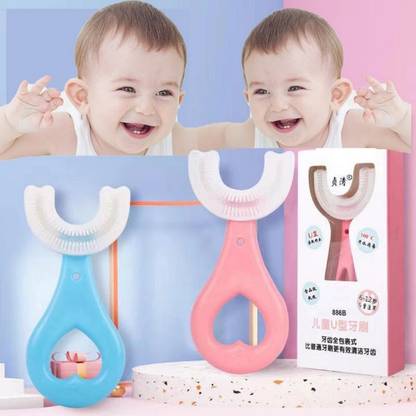 Tooth U Shape Baby Toothbrush Pack Of 2 Soft Toothbrush