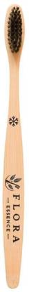 FLORAESSENCE Flora Essence Bamboo Toothbrush With Charcoal Activated Soft Bristles Ultra Soft Toothbrush