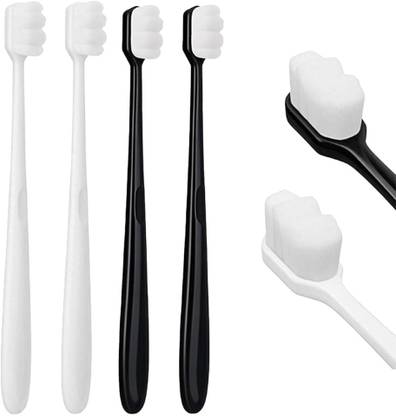 maycreate Ultra Soft Toothbrushes with Storage Tubes for Sensitive Teeth Gums Pack of 6 Ultra Soft Toothbrush