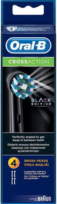 ओरल-ब Genuine CrossAction Replacement Black Toothbrush टूथब्रश