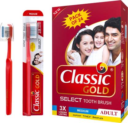 CLASSIC GOLD SELECT Medium Toothbrush
