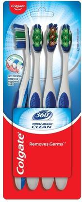 Colgate 360 Degree Whole Mouth Clean Medium Toothbrush