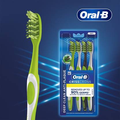 Oral-B Crisscross Deep Clean, Neem Extract, Soft Toothbrush