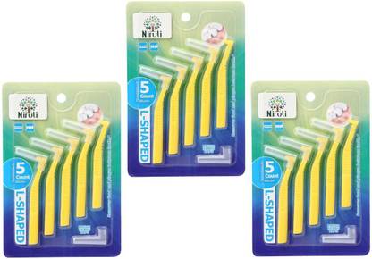 Niruti L-shaped interdental brush for Narrow Space Extra Soft Toothbrush