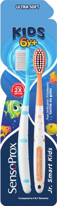 SENSOPROX Jr. Smart Kids Blue & Orange Ultra Soft Toothbrush