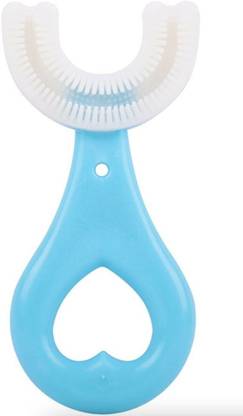 hich Children U-shaped Mouth-Cleaning Silicone Toothbrush For 2-6 Years for Kids Extra Soft Toothbrush