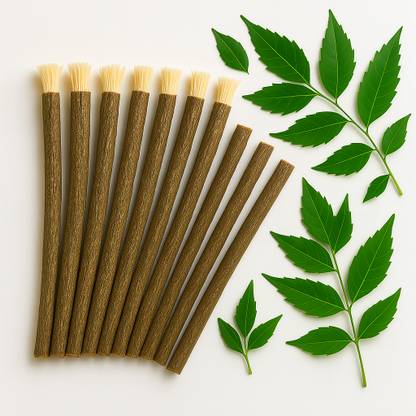 Anandam Natural Neem Datun Sticks | Herbal Toothbrush | 100% Organic Soft Toothbrush