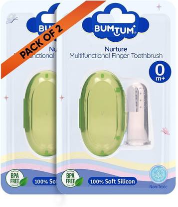 BUMTUM Baby Toothbrush with Soft Bristles & Carry Case| Gentle Cleaning Hygiene of Gums Soft Toothbrush